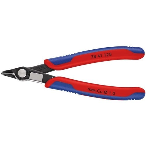 KNIPEX Elektronik-Seitenschneider Super-Knips® L.125mm Form 4 Facette nein brün.KNIPEX