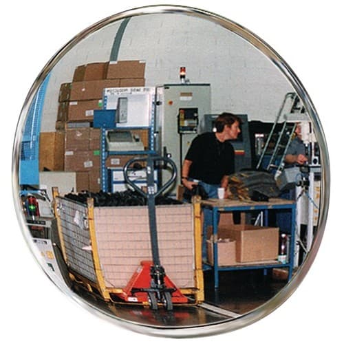 SPL Kontroll-/Sicherheitsspiegel D.600mm Rückw.schwarz m.Halterung 8m SPL