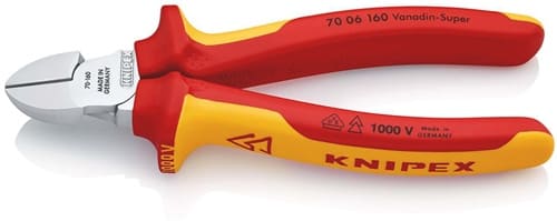 KNIPEX Seitenschneider L.160mm VDE Mehrkomp.-Hüllen KNIPEX