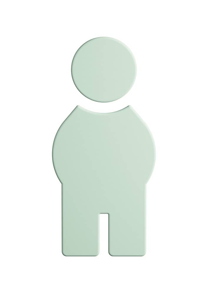 HEWI Symbol Herren 801.91B010, Polymaid, 801.91B010 97