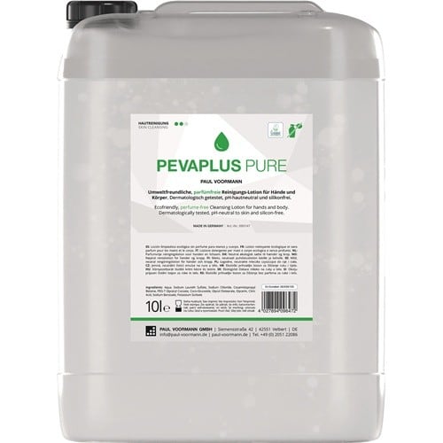 PAUL VOORMANN Handreinigung PEVAPLUS PURE 10l unparfümiert Kanister PAUL VOORMANN