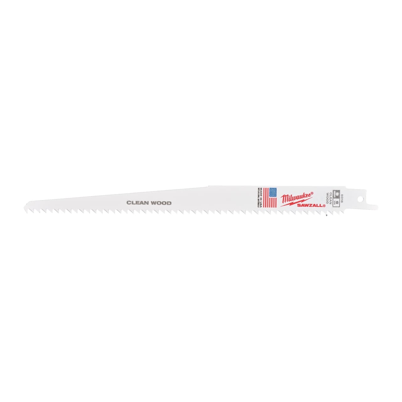 MILWAUKEE 230 x 4,2 mm (6 TPI), unlackiert Säbelsägeblatt Holz - ideal für gerade, schnelle Schnitte in Nassholz