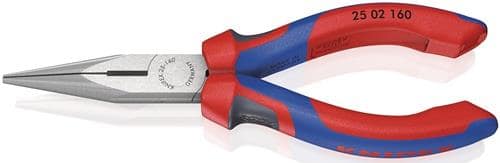 KNIPEX Flachrundzange L.160mm flach/rund ger.pol.Comfort-Griff KNIPEX