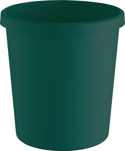 HELIT Papierkorb 18l H331xØ315mm m.Griffrand Ku.grün HELIT