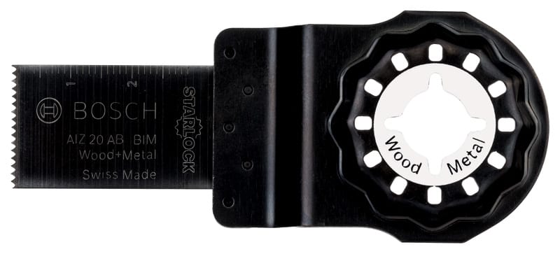 BOSCH BIM Tauchsägeblatt AIZ 20 AB, Wood and Metal, 30 x 20 mm, 5er-Pack