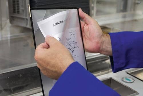 TARIFOLD Wandhalter 5 Sichttafeln PP schwarz m.Neodym-Magnetf.DIN A4 TARIFOLD