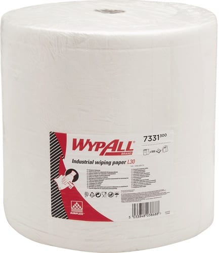 KIMBERLY-CLARK Wischtuch WYPALL L30 7331 L.ca.380 mmxB.ca.370mm weiß 1000 Tü./Rl.