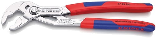 KNIPEX Wasserpumpenzange Cobra® L.250mm Spann-W.46mm verchr.Mehrkomp.-Hülle KNIPEX
