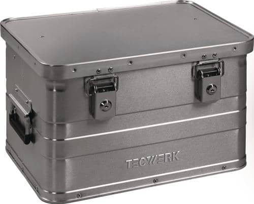 TECWERK Aluminiumbox L430xB330xH275mm 29l m.Klappverschluss u.Zylinderschl.TECWERK