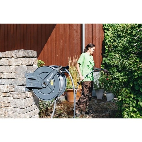 GEKA Schlauchaufroller PA30 Anschl.-Gew.33,25mm G 1 AG Zoll pulv.STA GEKA