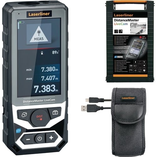 LASERLINER Laserentfernungsmesser DistanceMaster LiveCam 150m ± 1,5mm IP65 LASERLINER