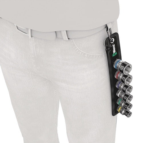 WERA Steckschlüsselsatz Belt C 2 Zyklop 6-tlg.1/2 Zoll 4-10mm f.i6-KT.-Schr.WERA