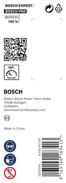 BOSCH Holzschlangenbohrer, Sechskant 20 x 170 x 235 mm, d 11,1 mm