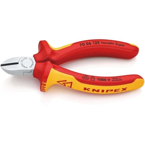 KNIPEX Seitenschneider L.125mm VDE Mehrkomp.-Hüllen KNIPEX