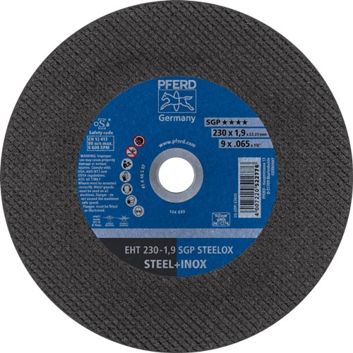 PFERD TOOLS Trennscheibe SGP STEELOX D230x1,9mm ger.INOX Bohr.22,23mm PFERD