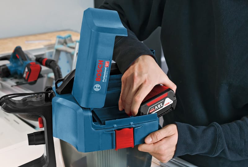 BOSCH Akku-Staubsauger GAS 18V-10 L, Solo Version, mit Elektrowerkzeugadapter