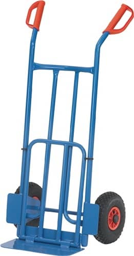 FETRA Sackkarre Schaufel-L150/500xB400/330mm H.1150mm Trgf.250kg Luft-Bereifung blau