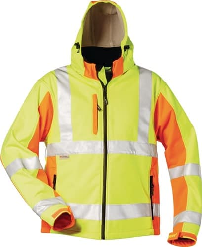 Warnschutz-Softshelljacke JIM gelb/orange ELYSEE