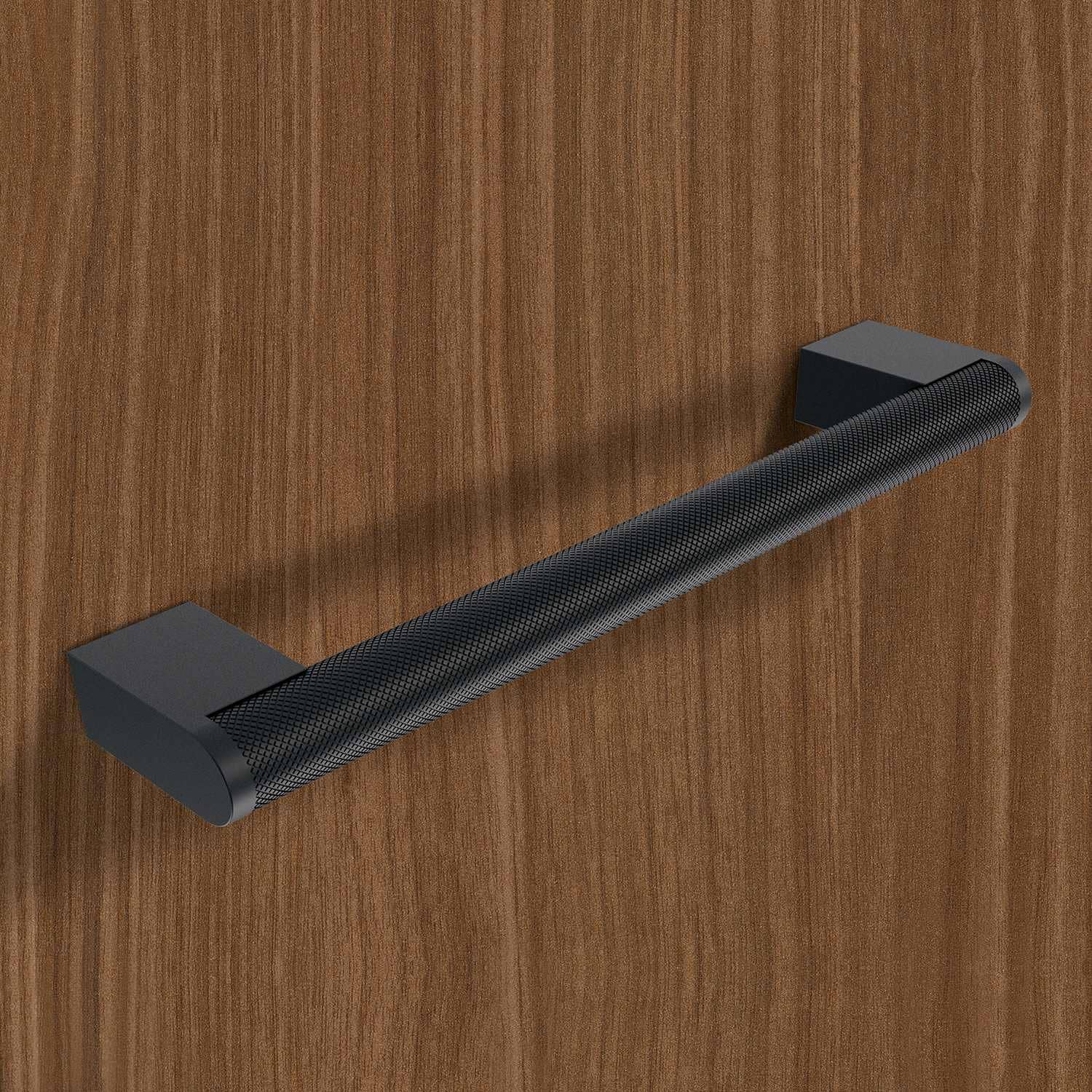 HETTICH Griff Varna, Bohrabstand 288 mm, L 318 mm, B 14.6 mm, H 35.3 mm, Schwarz matt, 9332352