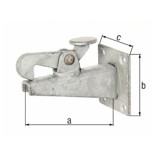 GAH Torfeststeller 100x65x50mm STA roh TZN z. Anschr. GAH