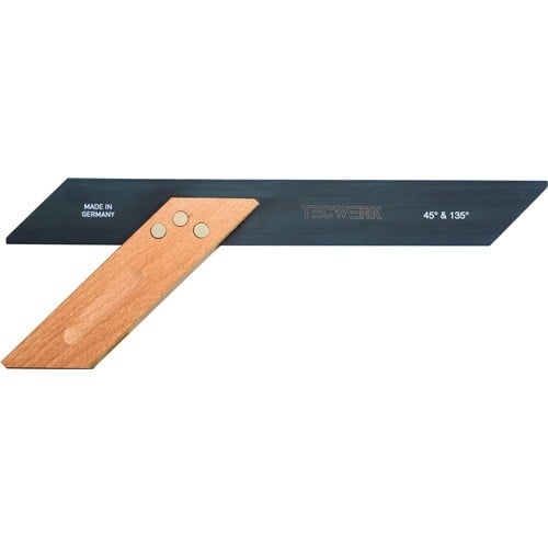 TECWERK Gehrmaß Schenkel-L.300mm 45Grad u.135Grad Winkelmaß Buchenholz TECWERK