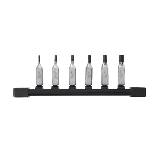 MILWAUKEE 6-teilig Innensechskant Bit-Steckschlüsseleinsatz metrisch 1/4" Set