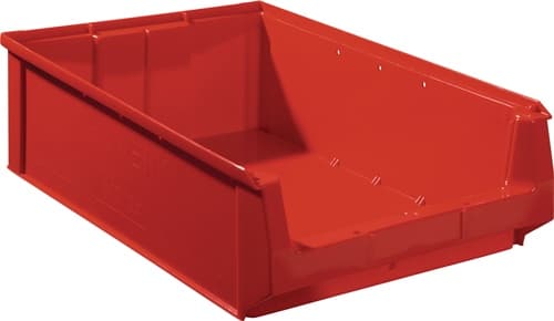 Sichtlagerkasten L500/450xB310xH140mm PE rot TECWERK