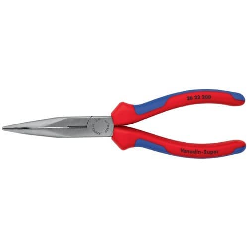 KNIPEX Flachrundzange L.200mm pol.40Grad gew.Comfort-Griff KNIPEX