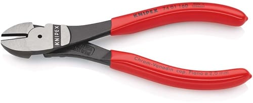 KNIPEX Kraftseitenschneider L.160mm pol.Form 0 Ku.-Überzug KNIPEX