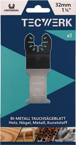 TECWERK Tauchsägeblätter B.32mm Eintauch-T.51mm 1 St.Univ.TECWERK
