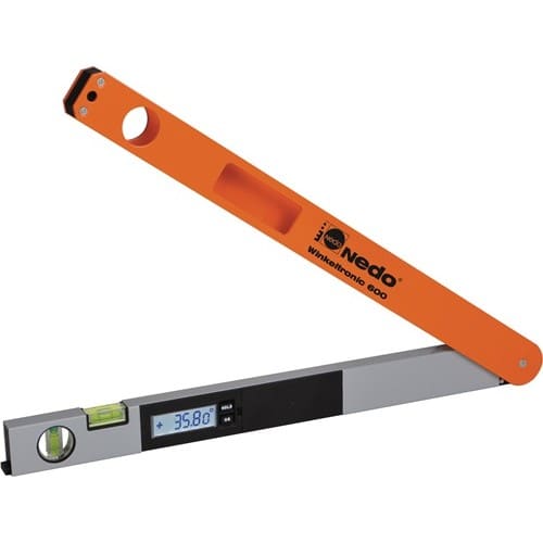 NEDO Winkelmessgerät Winkeltronic Messber.0-355Grad Schenkel-L.75cm 0,1Grad NEDO
