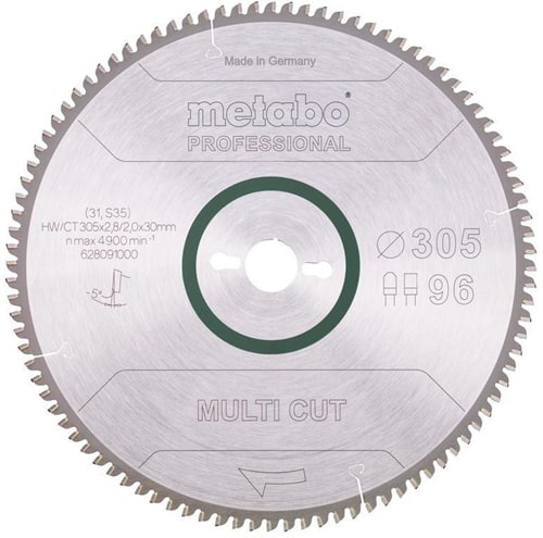 METABO Kreissägeblatt multi cut professional HW/CT 305x30x2,8/2,0 D305xB2,8x30mm 96Z.