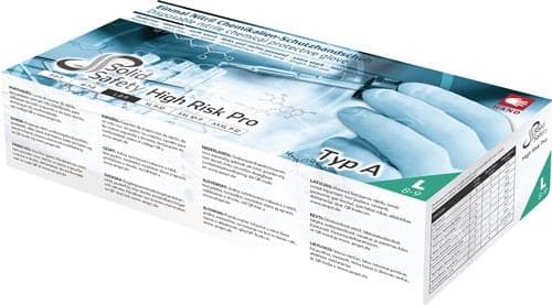 AMPRI Einw.-Handsch.HighRisk Pro Gr.M blau PSA III Nitril