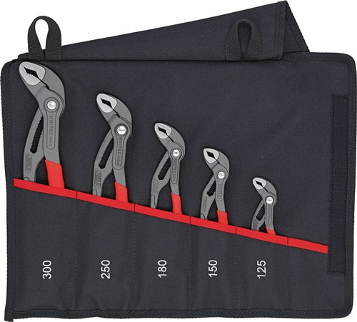 KNIPEX Zangensatz Cobra®-Set Inh.5-tlg.grau atram.Rolltasche KNIPEX