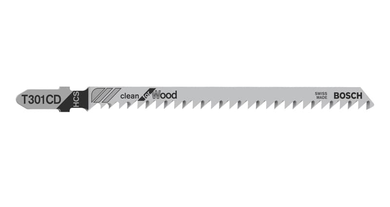 BOSCH Stichsägeblatt T 301 CD Clean for Wood, 3er-Pack