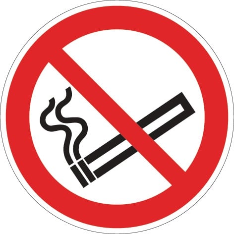 Nordwest Verbotszeichen ASR A1.3/DIN EN ISO 7010 Rauchen verboten Ku.
