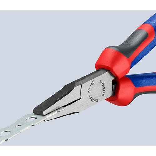 KNIPEX Flachzange Gesamt-L.160mm Kopf pol.schwarz atram.Comfort-Griff KNIPEX
