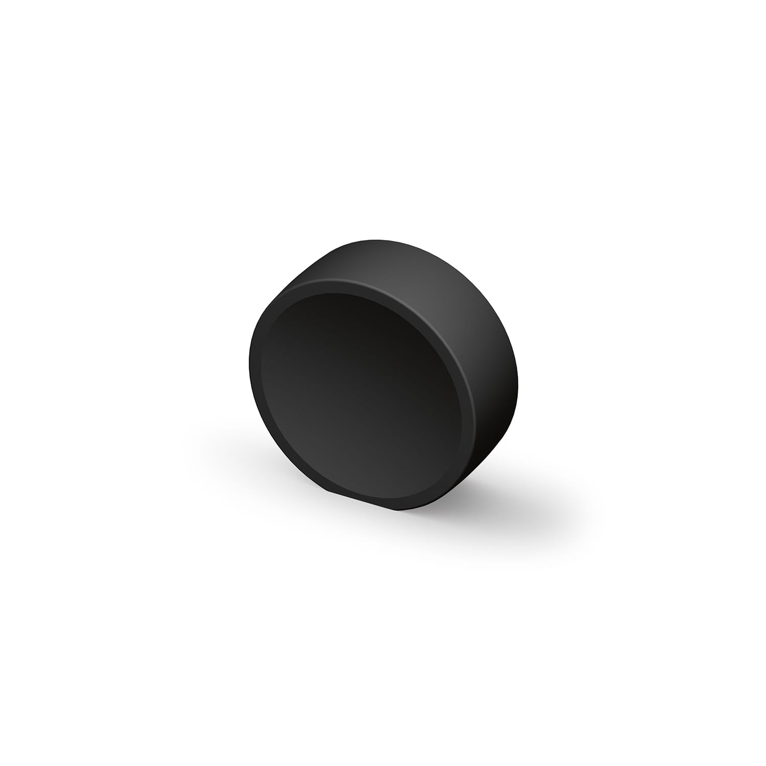 HETTICH Knopf Novoli, B 10 mm, H 27 mm, ø 28 mm, Schwarz matt, 9345419