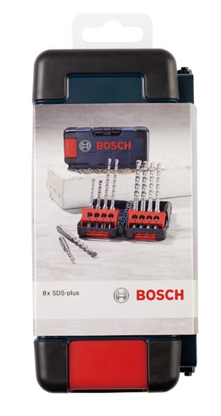 BOSCH 8-tlg. Hammerbohrer-Set SDS plus-3, Tough Box