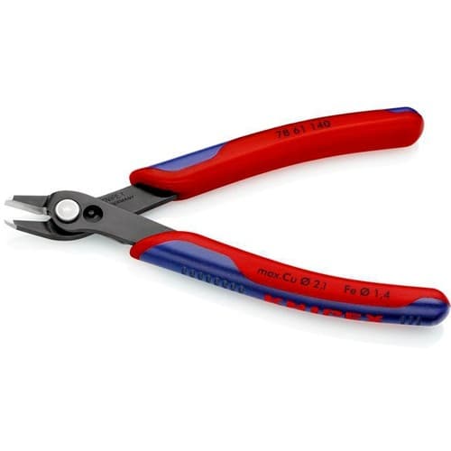KNIPEX Elektronik-Seitenschneider Super-Knips® L.140mm Spezialwerkzeugstahl brün.