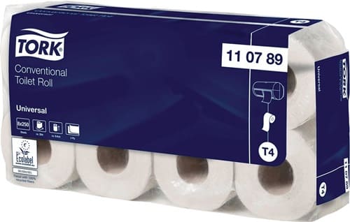 TORK Toilettenpapier TORK Univ.110789 T4,Universal,2-lag.8x8 Rl.TORK