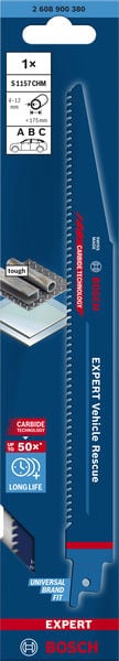 BOSCH EXPERT ‘Vehicle Rescue’ S 1157 CHM Säbelsägeblatt, 1 Stück. Für Säbelsägen