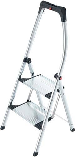 HAILO Klapptritt K100 Stufen 2 Plattform-H.490mm Alu.m.Anti-Rutsch-Riffelung HAILO