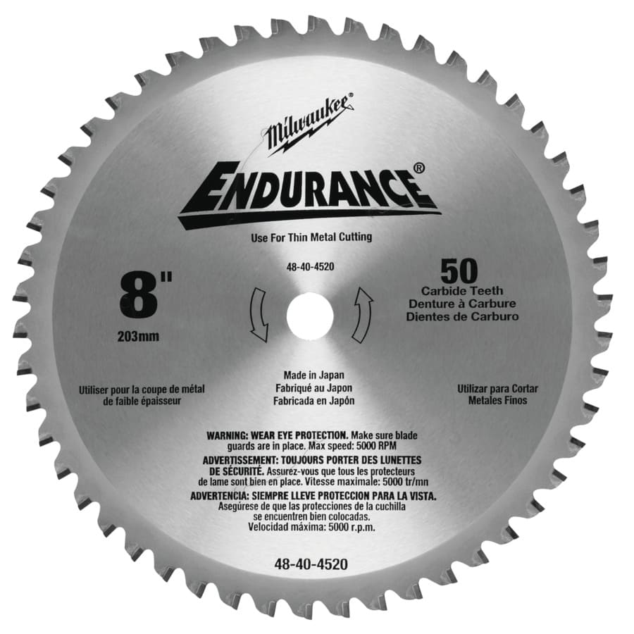 MILWAUKEE 203/15,87 mm Z50 Kreissägeblatt für Metall-Handkreissägen