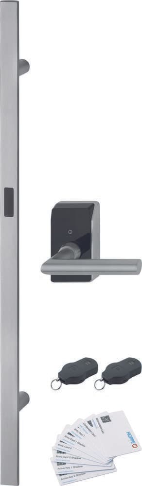 HOPPE Stoßgriff-Set berührungslos Amsterdam E5091GC/414GC/1400Z, Edelstahl, 11783898