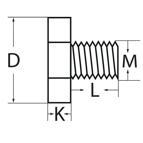 TECWERK Fräseranzugsschraube M10 f.Spann-D.22mm TECWERK