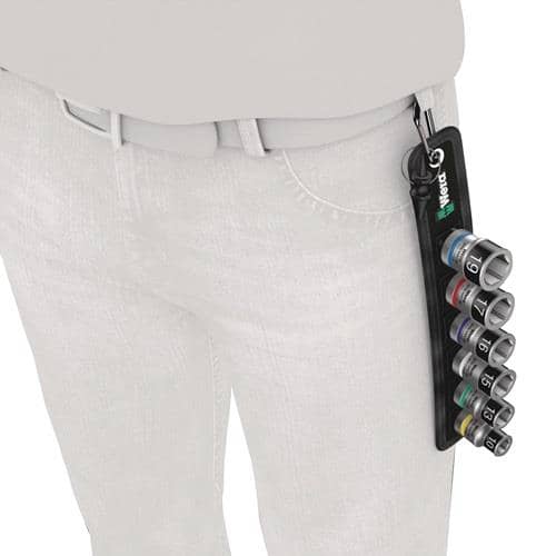 WERA Steckschlüsselsatz Belt C 2 Zyklop 6-tlg.1/2 Zoll 4-10mm f.i6-KT.-Schr.WERA