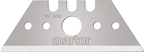 MARTOR Trapezklinge Nr.5232 L53xB19xS0,63mm m.Lochung 10 St./Spender MARTOR