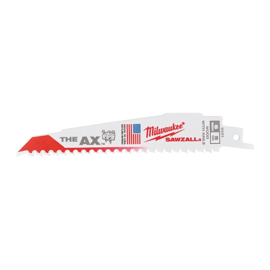 MILWAUKEE 150 x 5 mm (5 TPI) Säbelsägeblatt Demontage THE AX