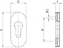 HDM Professional Schieberosette oval